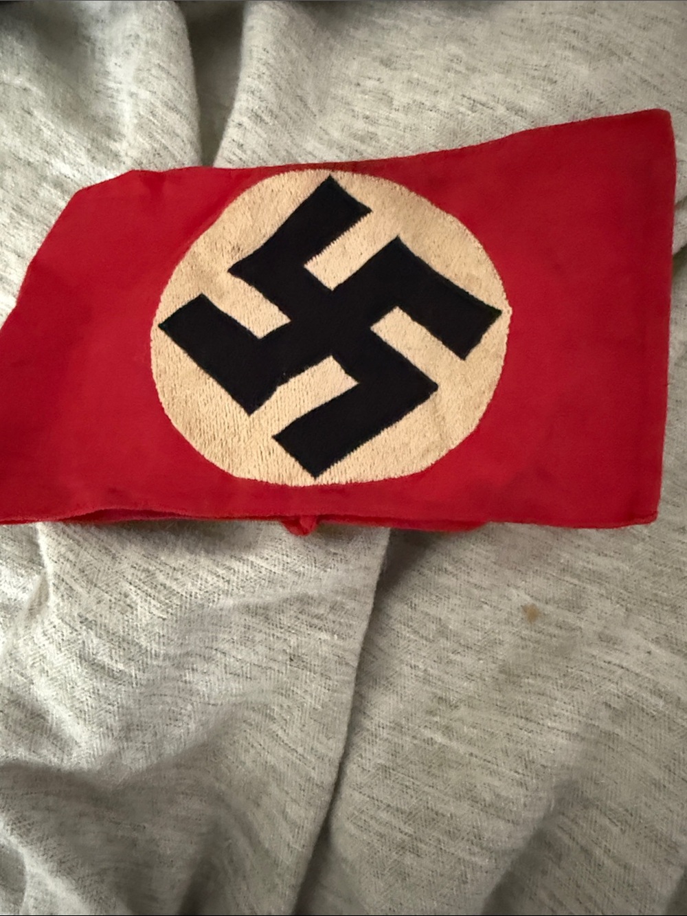 Red Swastika Armband - Red